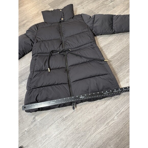 Save the Duck Petunia Black Puffer Jacket Drawstring Waist Women's 2/M NWT $448 - Picture 11 of 16